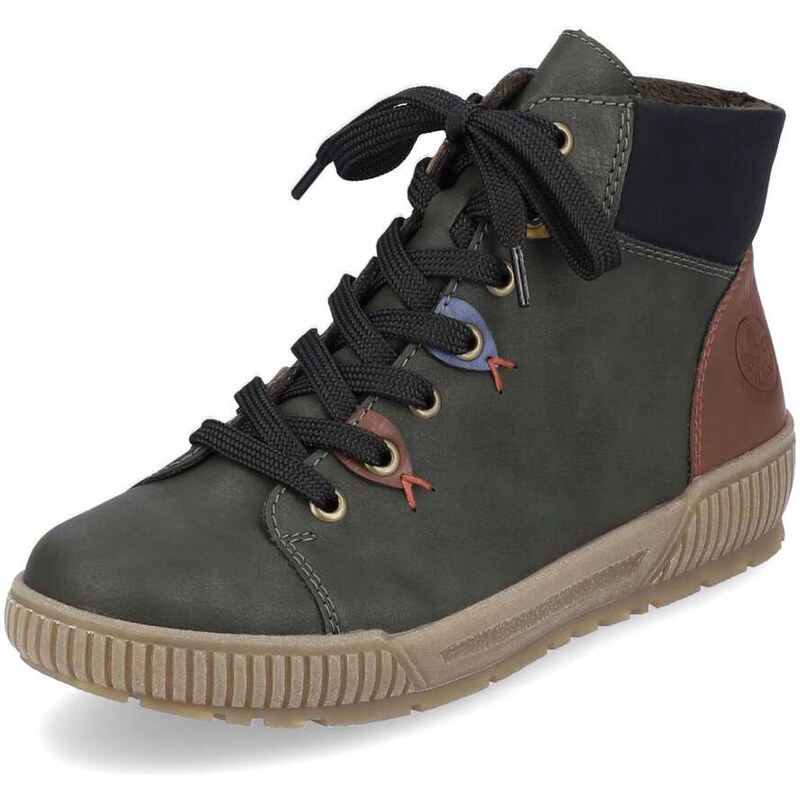 Dámska členková obuv RIEKER N0711-54 zelená W5 45518682