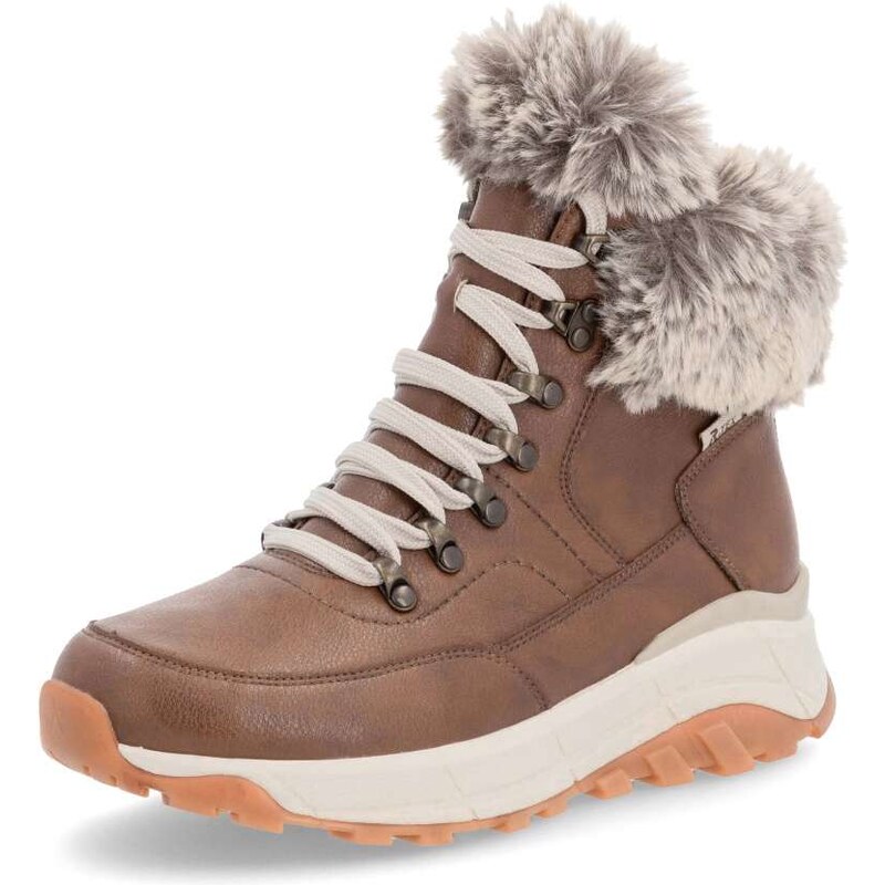 Dámska členková obuv RIEKER REVOLUTION W0063-22 hnedá W4 55294155