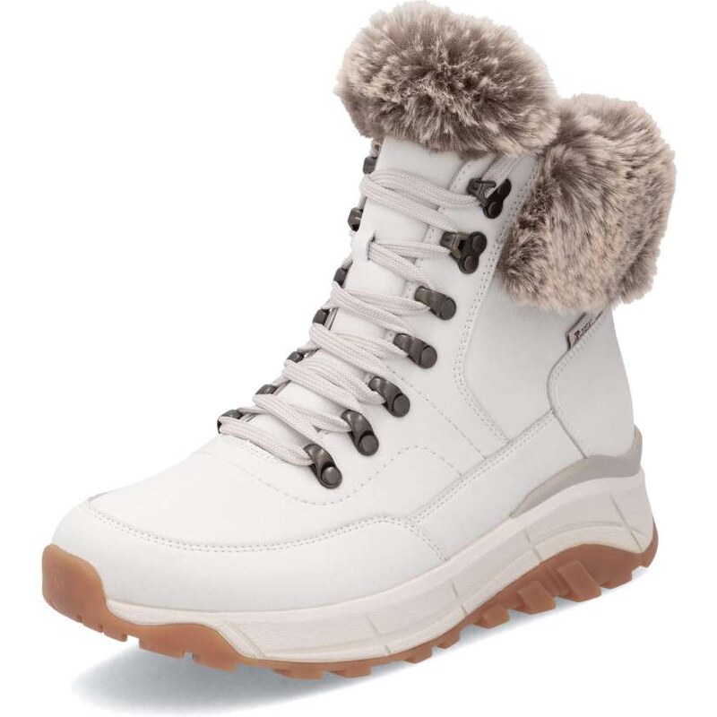 Dámska členková obuv RIEKER W0063-80 biela W5 35128302