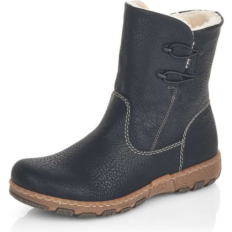 Dámska členková obuv RIEKER Z0172-00 čierna W5 19406055