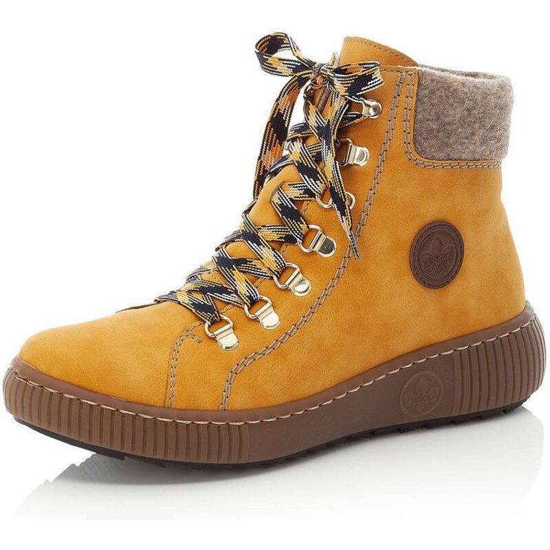 Dámska členková obuv RIEKER Z6633-68 žltá W4 19055090