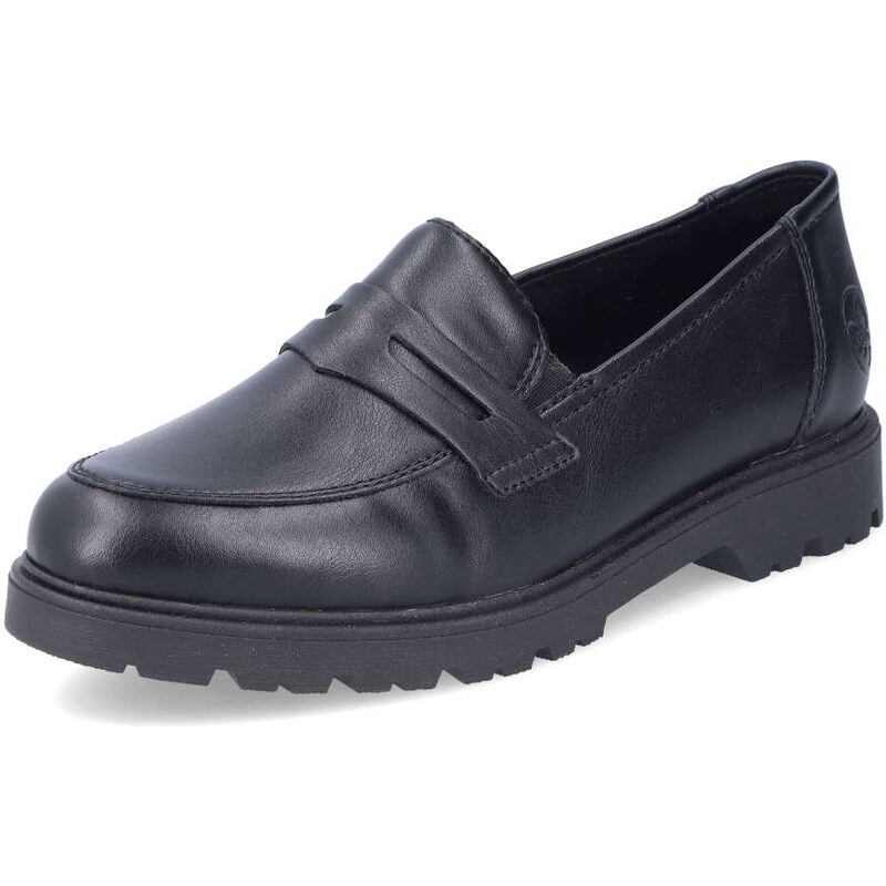 Dámske mokasíny RIEKER 45560-02 čierna W5 55294213