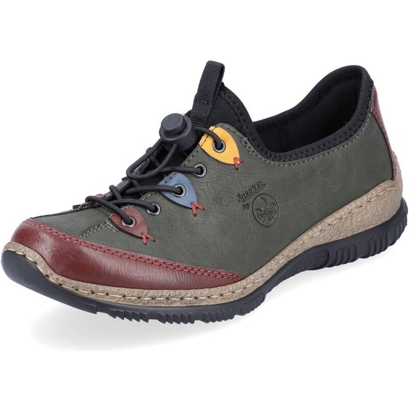 Dámske tenisky RIEKER N3271-54 zelená W5 34153248