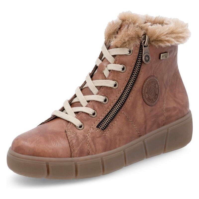 RIEKER Dámska členková obuv REMONTE D1T72-22 hnedá W5 55294058