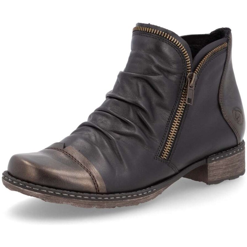 RIEKER Dámska členková obuv REMONTE D4380-03 čierna W4 55294063