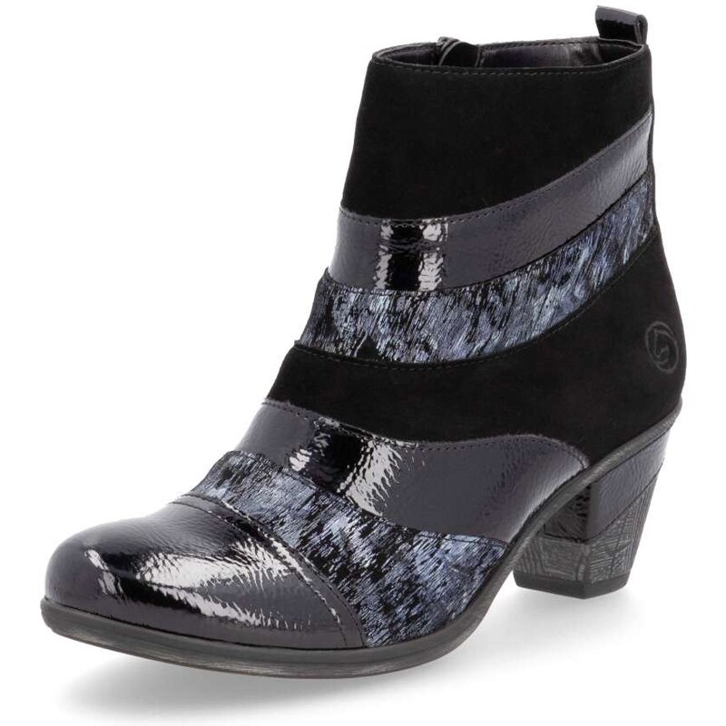 RIEKER Dámska členková obuv REMONTE D8798-03 čierna W4 55393300