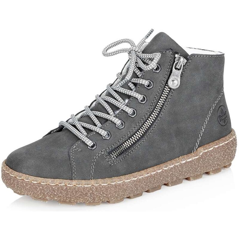 Dámska členková obuv RIEKER N1020-45 sivá W5 35422110