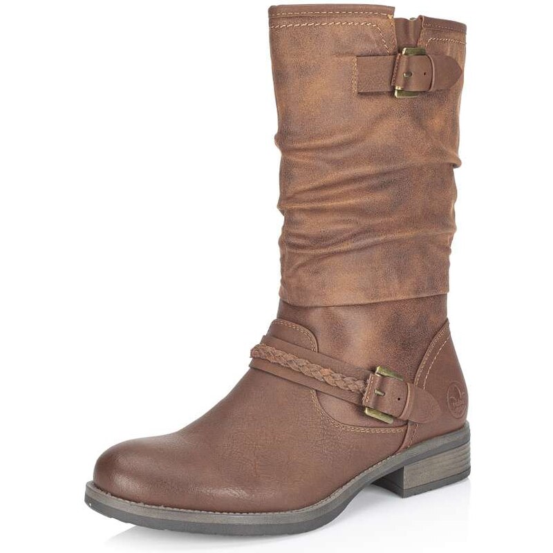 Dámske čižmy RIEKER 98860-22 hnedá W4 15563837