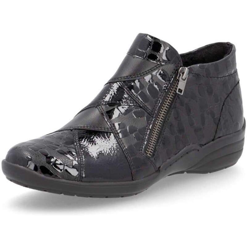 RIEKER Dámska členková obuv REMONTE R7674-04 čierna W5 56139197