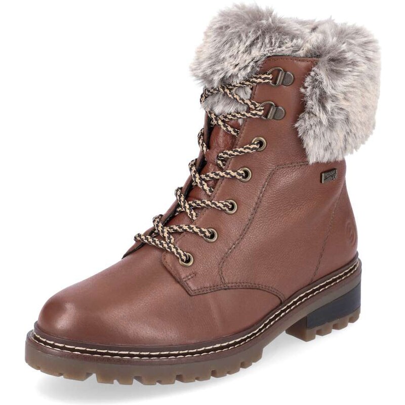 RIEKER Dámska členková obuv REMONTE D0B74-24 hnedá W5 56450065