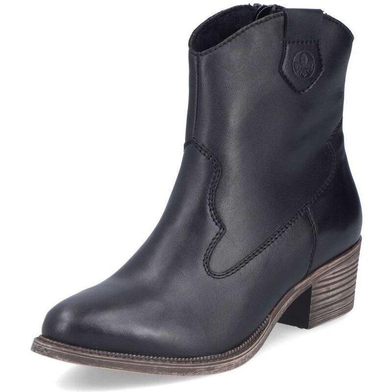 Dámska členková obuv RIEKER 73150-01 čierna W4 56383648