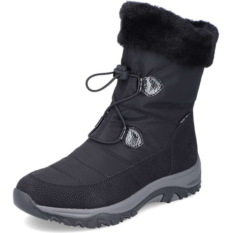 Dámska členková obuv RIEKER M9683-00 čierna W5 47995062