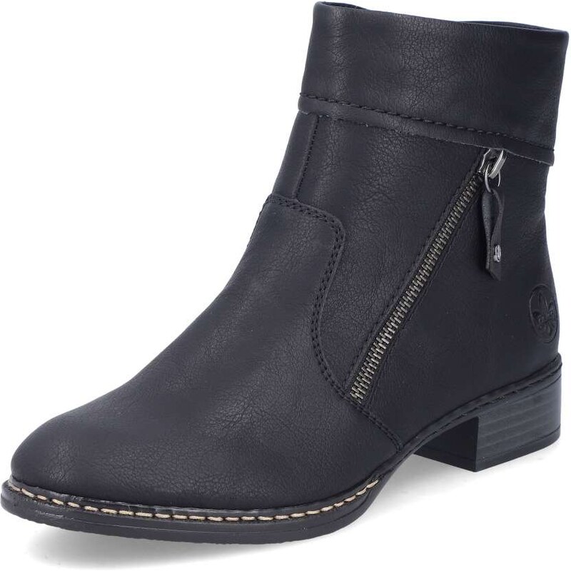 Dámska členková obuv RIEKER 73460-00 čierna W5 56776282