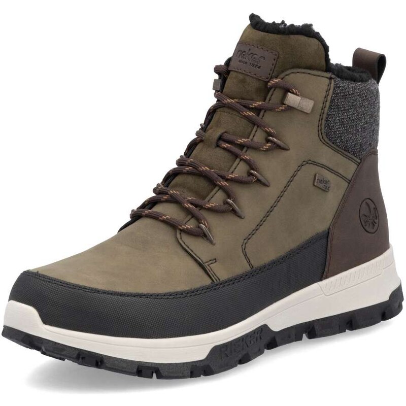 Pánska členková obuv RIEKER 35540-54 zelená W4 56817085