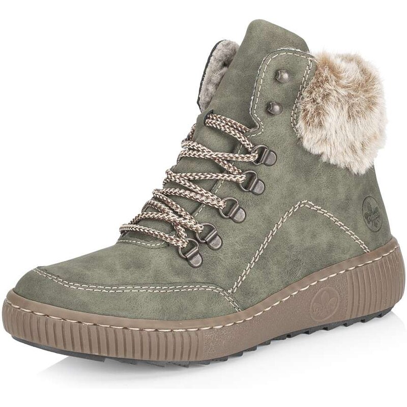 Dámska členková obuv RIEKER Z6636-54 zelená W5 56825297
