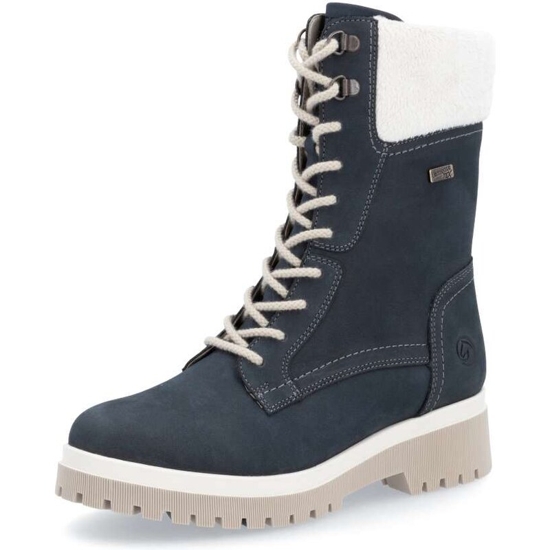 RIEKER Dámska členková obuv REMONTE D1B76-14 modrá W4 57022248