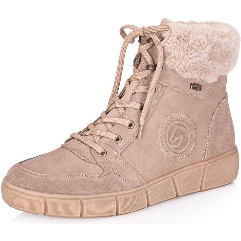 RIEKER Dámska členková obuv REMONTE D1T74-20 béžová W4 57057497