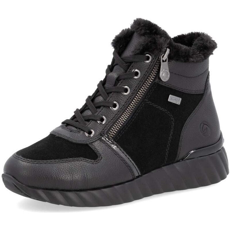 RIEKER Dámska členková obuv REMONTE D5985-02 čierna W4 57133695