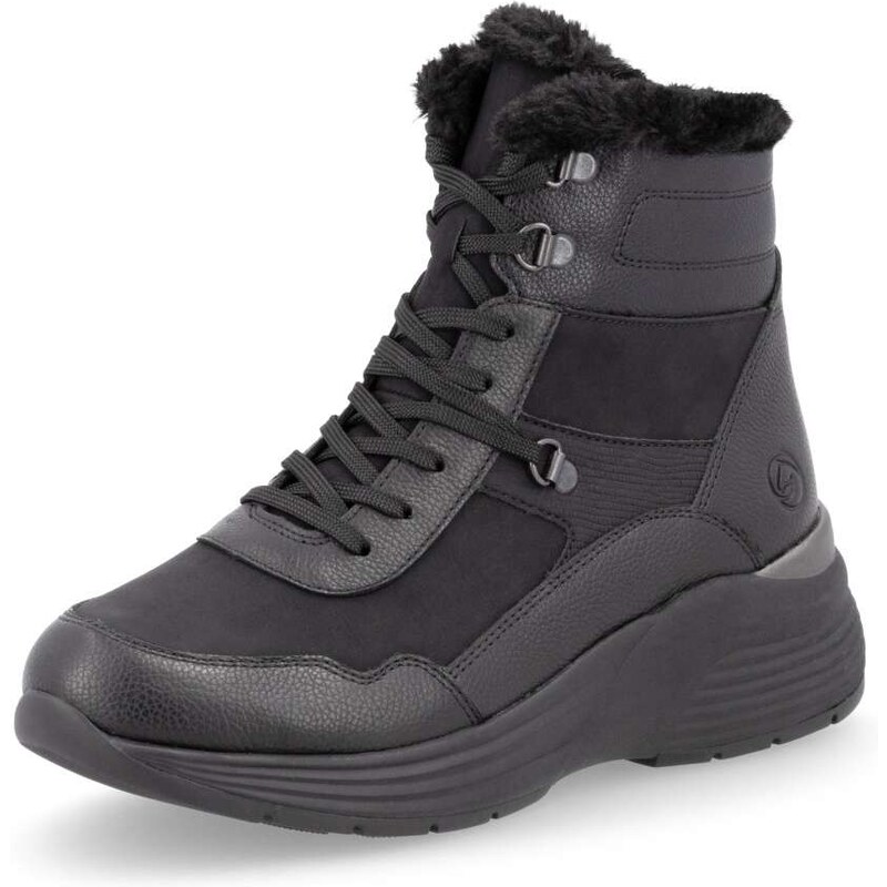 RIEKER Dámska členková obuv REMONTE D6684-02 čierna W4 57247201