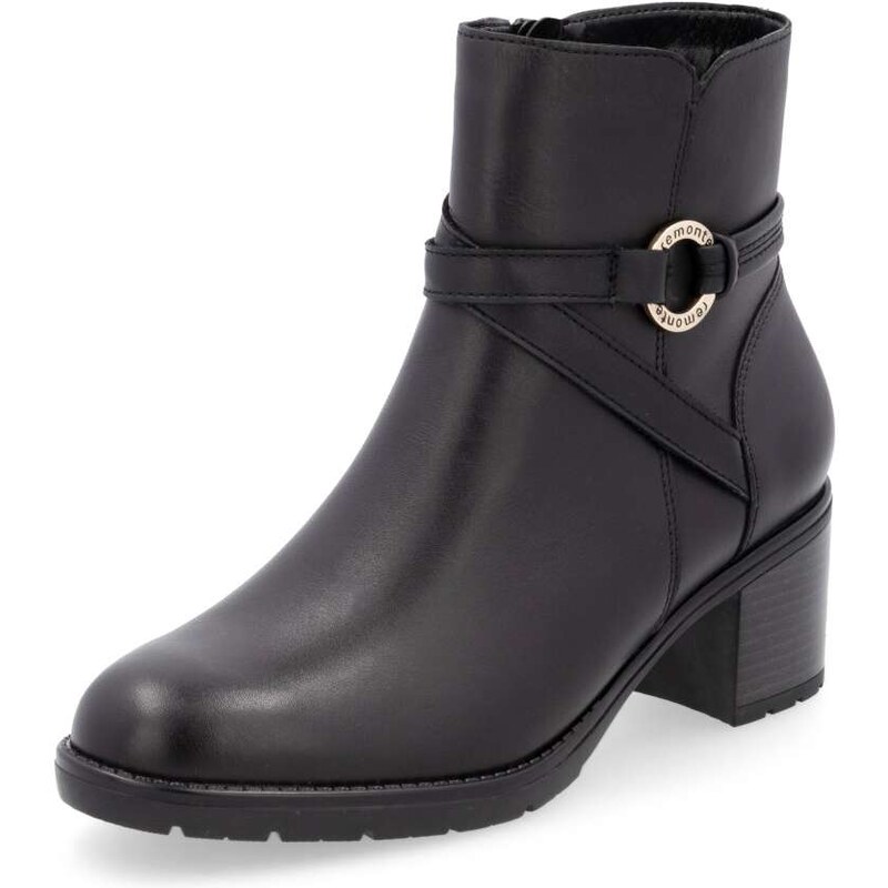 RIEKER Dámska členková obuv REMONTE D2A73-00 čierna W5 64354979