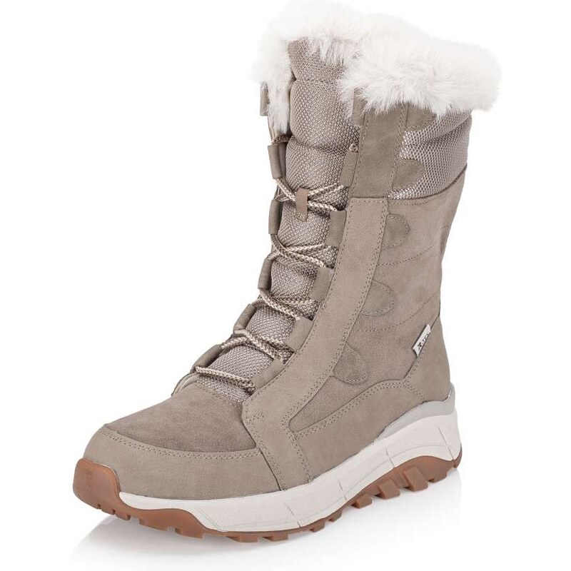 Dámske čižmy RIEKER W0070-64 béžová W5 57294977