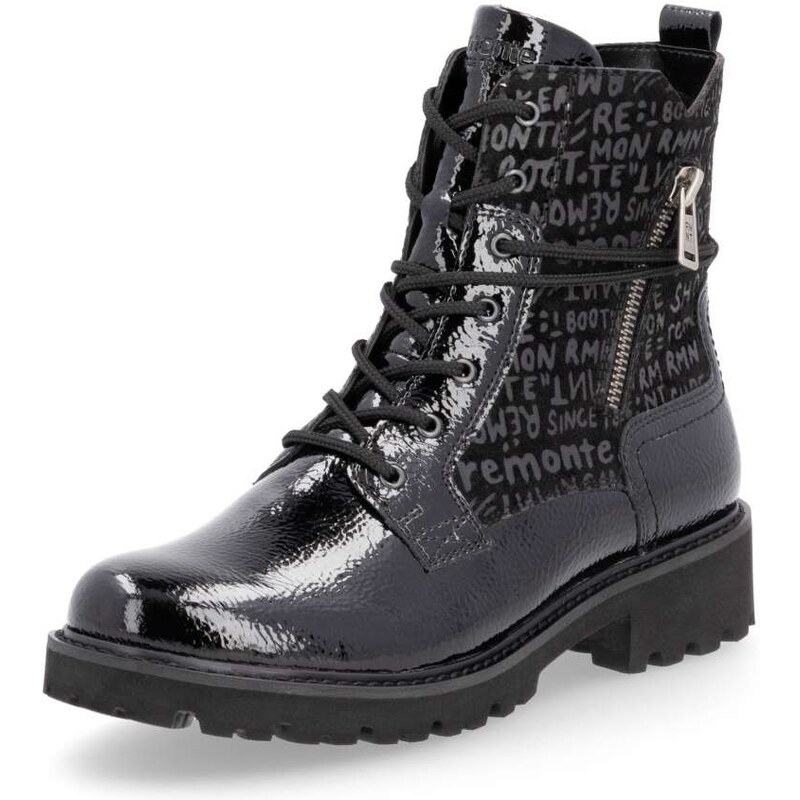 RIEKER Dámska členková obuv REMONTE D8659-03 čierna W4 57315337