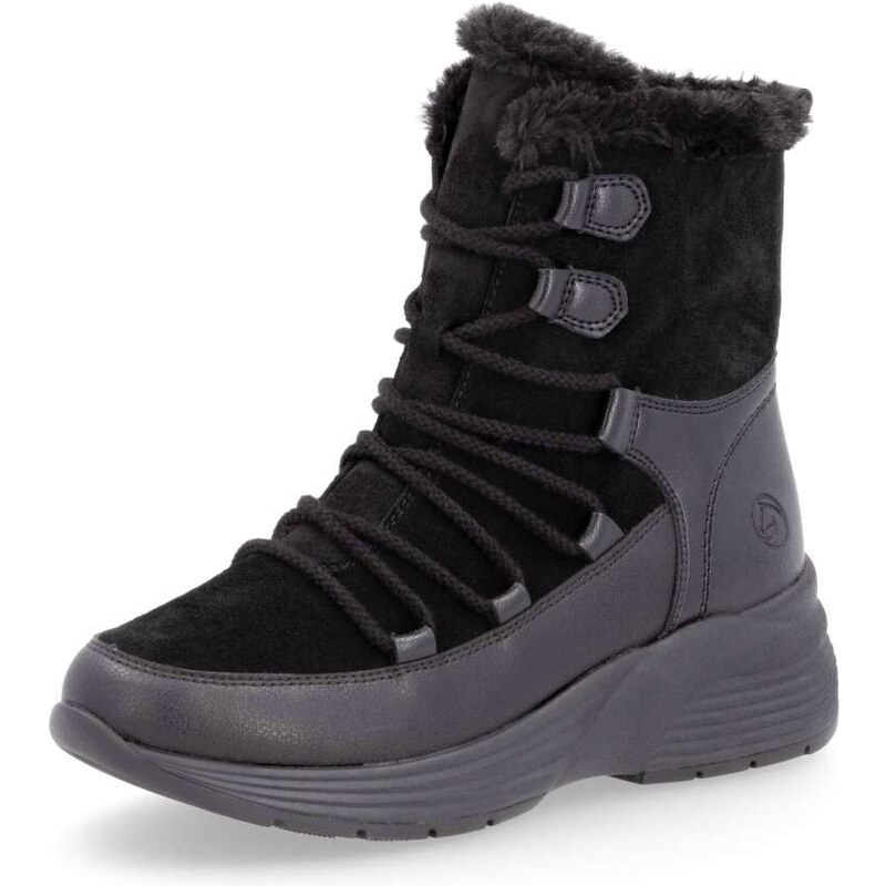 RIEKER Dámska členková obuv REMONTE D6685-02 čierna W4 57361072