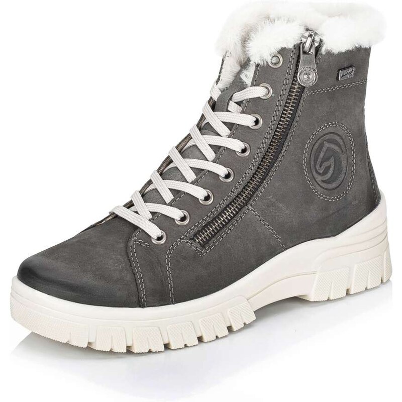 RIEKER Dámska členková obuv REMONTE D0E77-45 sivá W4 57493391