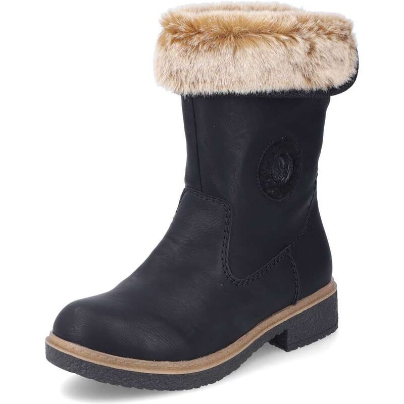 Dámska členková obuv RIEKER Z5054-00 čierna W5 57943031