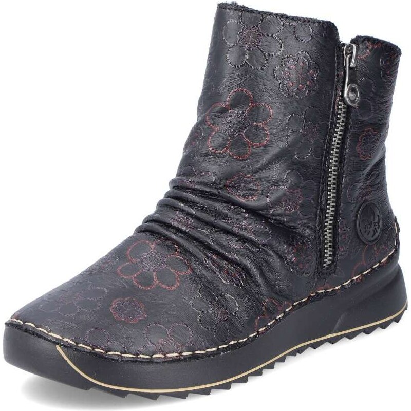 Dámska členková obuv RIEKER 51552-90 čierna W4 58236312