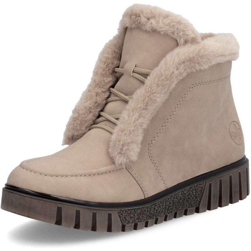 Dámska členková obuv RIEKER Y3414-20 béžová W4 58312136