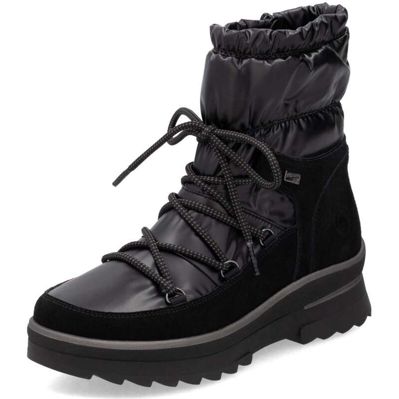 RIEKER Dámska členková obuv REMONTE D2B70-02 čierna W4 58376851