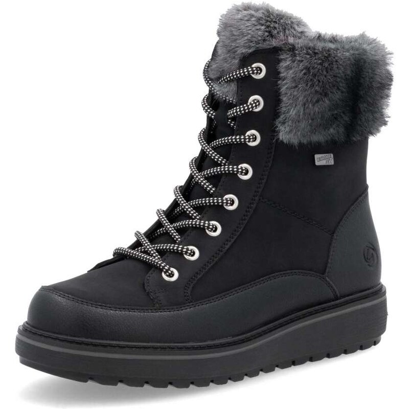 RIEKER Dámska členková obuv REMONTE D0U78-03 čierna W5 58984894