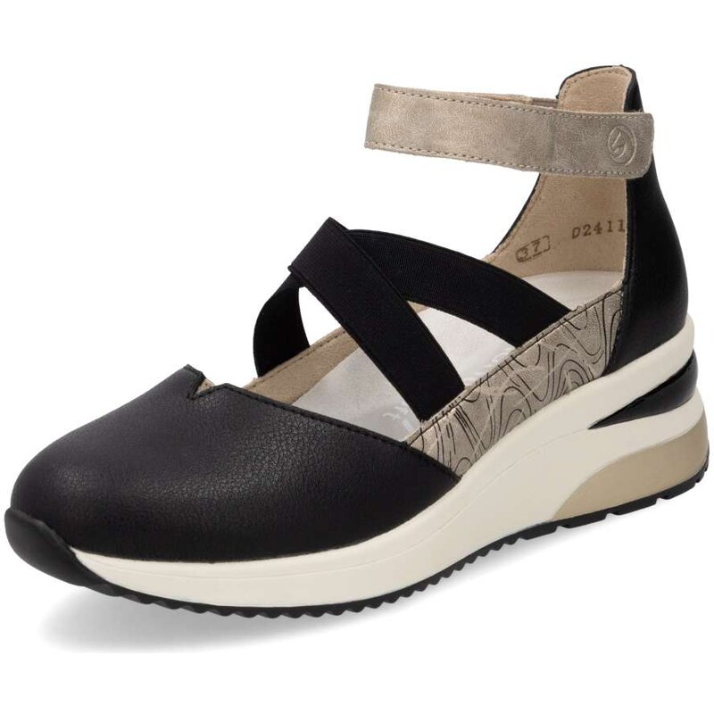 RIEKER Dámske baleríny REMONTE D2411-03 čierna S6 61788531