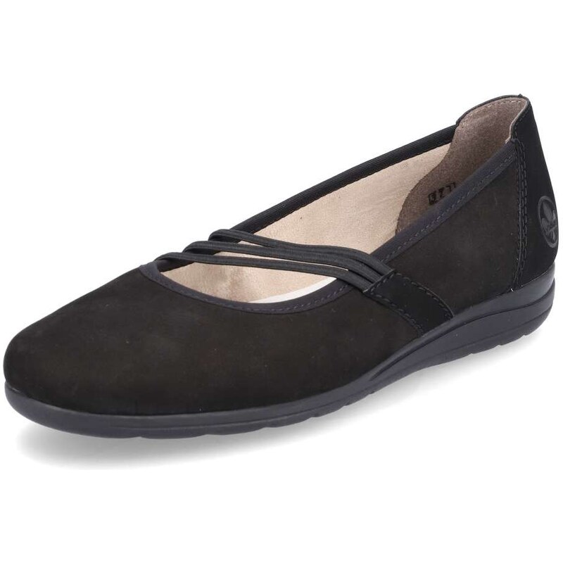 Dámske baleríny RIEKER L9369-00 čierna S5 37507547