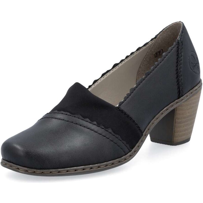 Dámske lodičky RIEKER 40911-00 čierna S5 61788548
