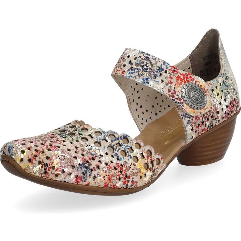 Dámske lodičky RIEKER 43753-91 béžová S5 56814411