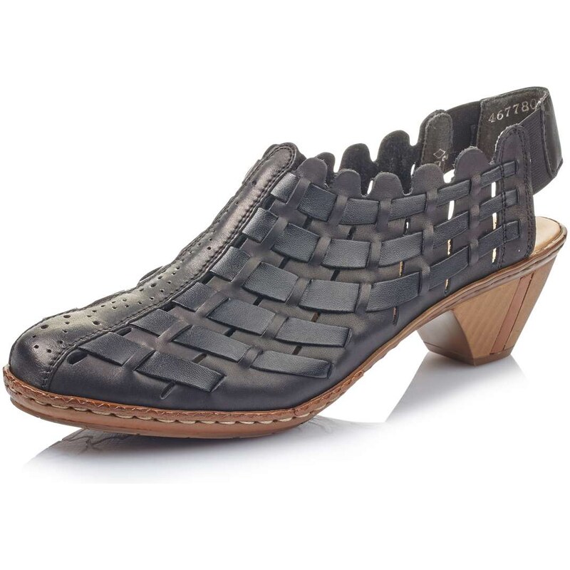 Dámske lodičky RIEKER 46778-01 čierna S5 49007947