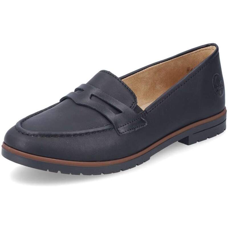 Dámske mokasíny RIEKER 45300-00 čierna S5 61788586