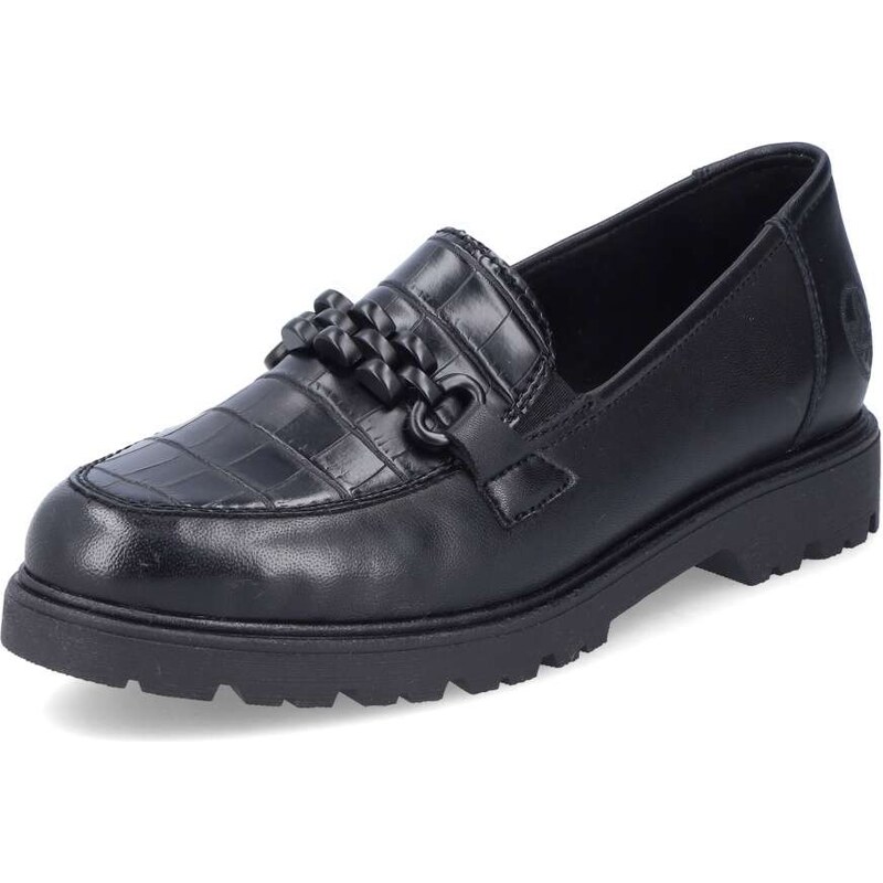 Dámske mokasíny RIEKER 45561-01 čierna S6 55393390
