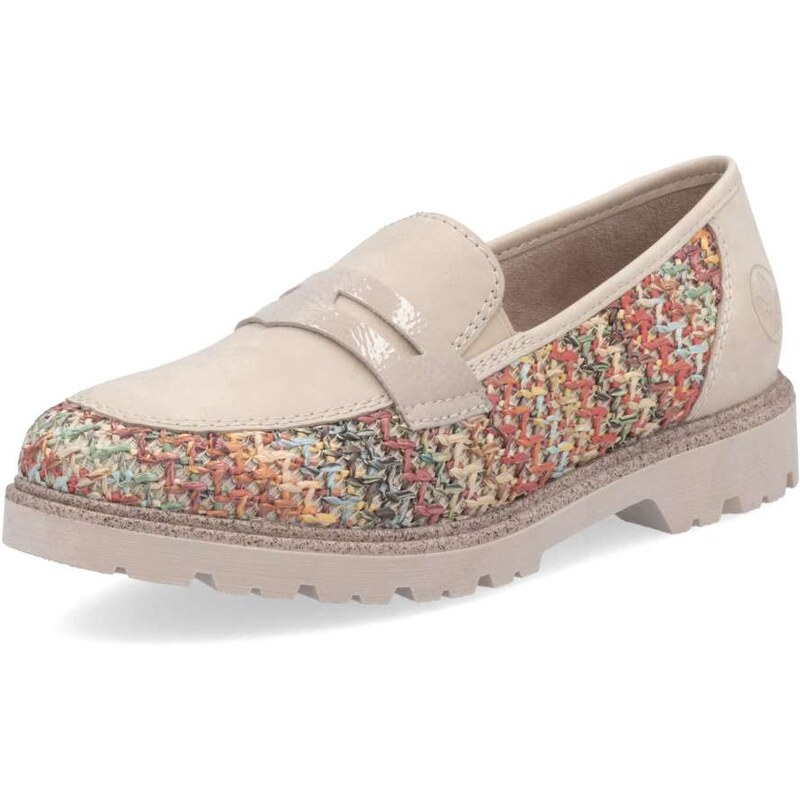 Dámske mokasíny RIEKER 45562-90 béžová S5 61788588
