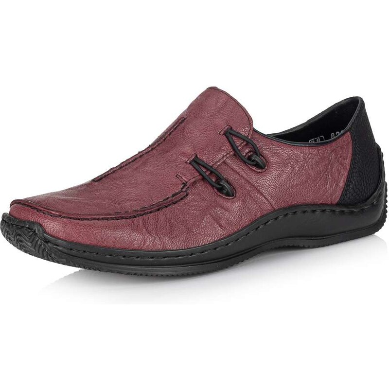 Dámske mokasíny RIEKER L1751-35 červená S6 15563850