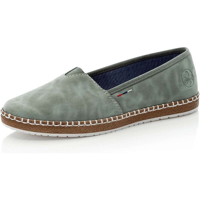 Dámske mokasíny RIEKER M2270-53 zelená S6 29374206