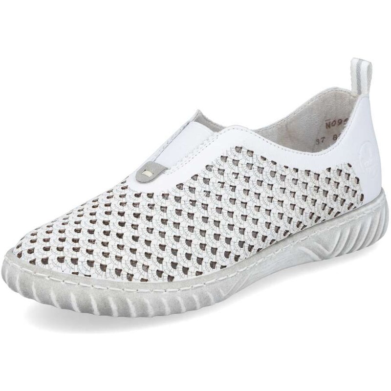 Dámske mokasíny RIEKER N0965-80 biela S6 37571110