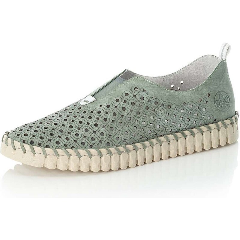 Dámske mokasíny RIEKER N1963-52 zelená S5 61788616