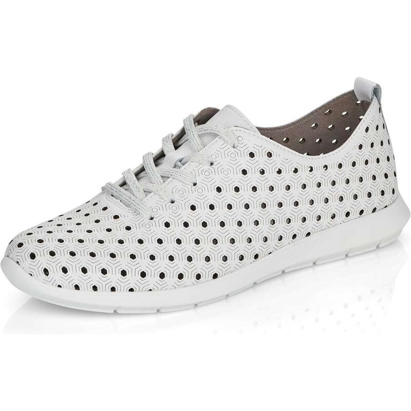 RIEKER Dámske poltopánky REMONTE R7101-80 biela S6 22693092