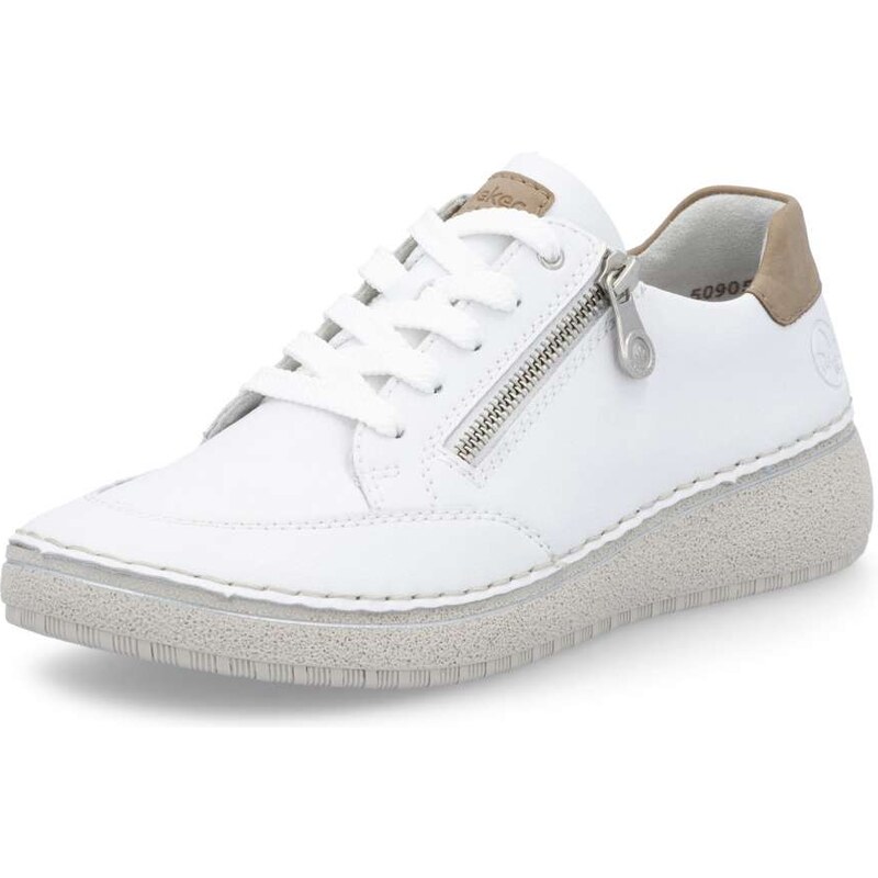 Dámske poltopánky RIEKER 50905-80 biela S5