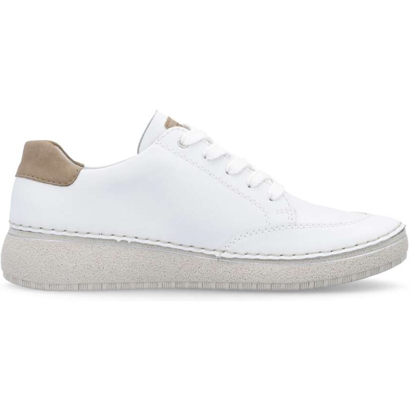 Dámske poltopánky RIEKER 50905-80 biela S5