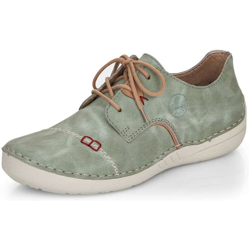 Dámske poltopánky RIEKER 52528-52 zelená S6 29374230