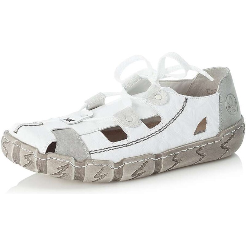 E-shop Dámske sandále RIEKER L0325-80 biela S6